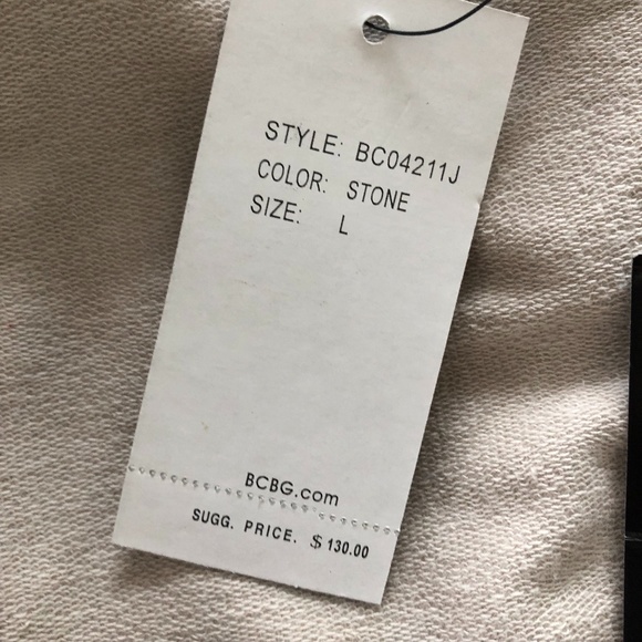 BCBG Sport Stripe Hoodie Large NWT - Picture 11 of 14